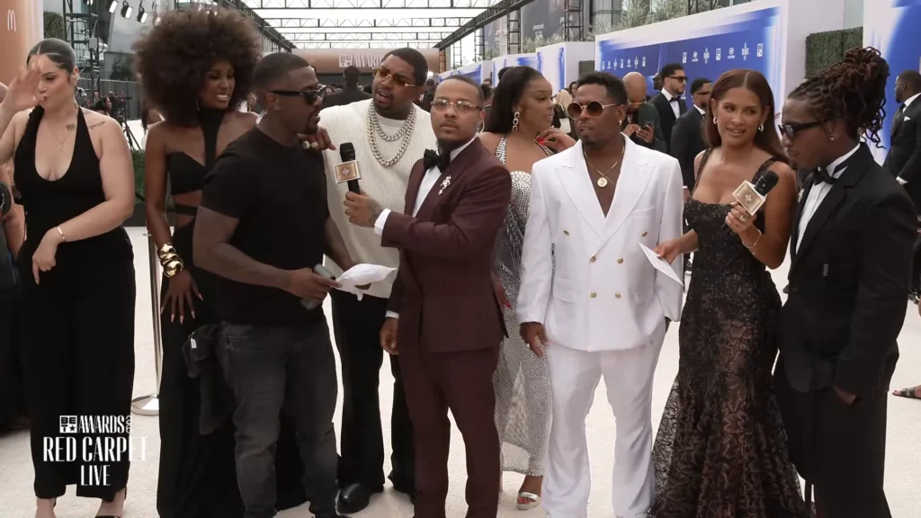 Ray J arrival screenshot from BET Awards 2026 red carpet