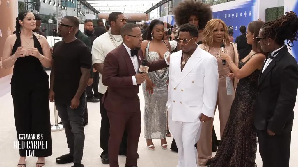 Ray J and BET Awards 2026 red carpet hosts during live coverage