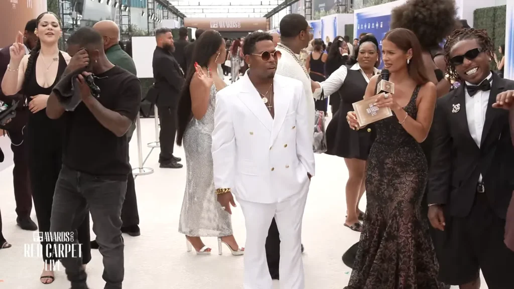 Ray J during the BET Awards 2026 red carpet stream as Bow Wow redirects the live moment