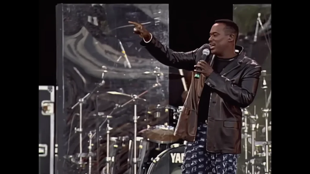 Luther Vandross smiles in archival footage from the Rock Hall’s 2026 tribute