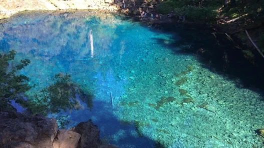 Tamolitch Falls Blue Pool in Oregon’s Willamette National Forest where officials warn the cold water and cliffs can be dangerous