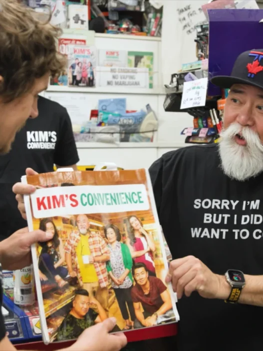 Paul Sun-Hyung Lee returns to the Toronto convenience store used for exterior scenes in Kim’s Convenience