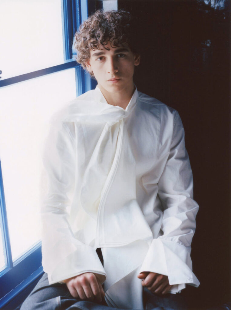 A model presenting a look from Timothy Li’s Series 3 apartment-based collection