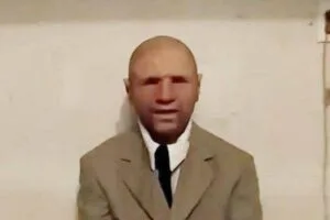 Masked man known as Alexander Smith appears in a viral time-traveler interview claiming he visited the year 2118.