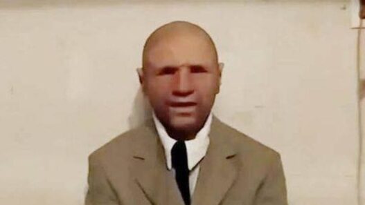 Masked man known as Alexander Smith appears in a viral time-traveler interview claiming he visited the year 2118.