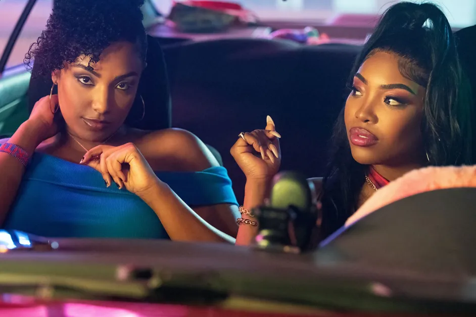 Aida Osman and KaMillion posing together in promotional imagery for the Max comedy series Rap Sh!t