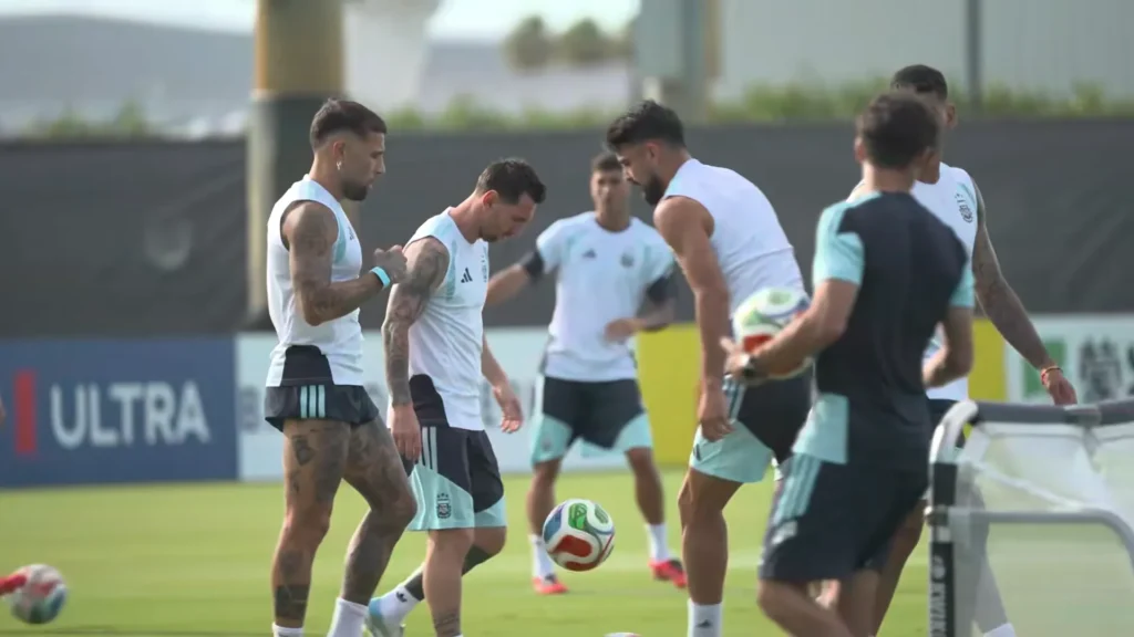 Argentina training still before the FIFA World Cup 2026 match against Cabo Verde.