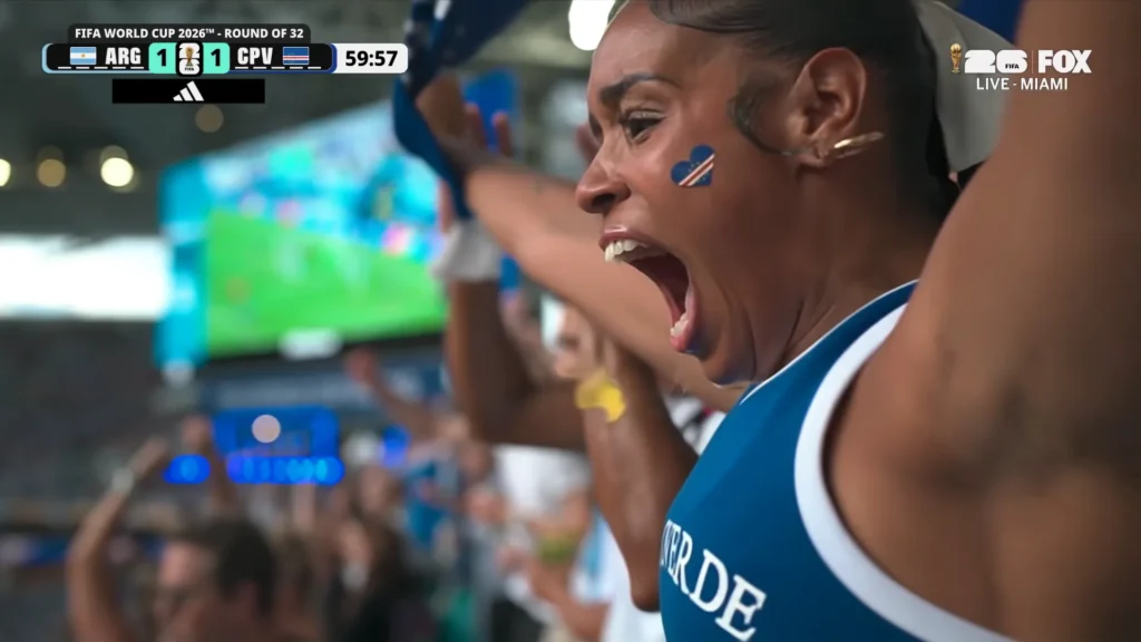 Cape Verde defends against Argentina during the World Cup 2026 Round of 32 highlights.