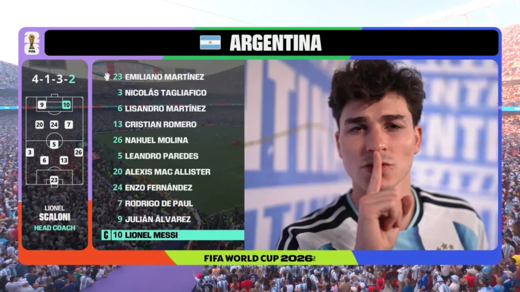 Argentina and Switzerland contest the ball during the World Cup 2026 quarterfinal.