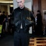 Model backstage wearing John Lawrence Sullivan’s SS27 Androgyny collection during Berlin Fashion Week