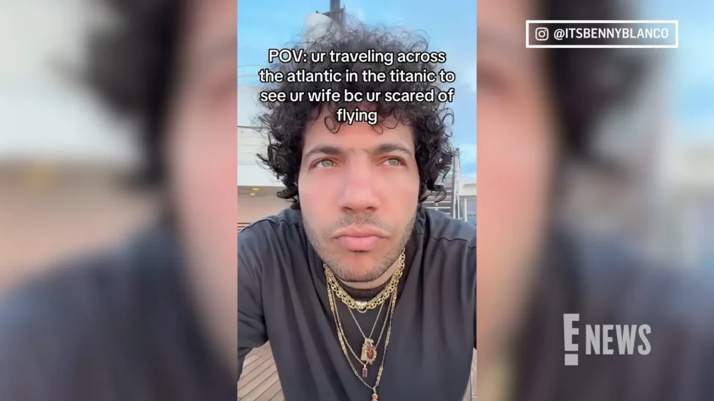 Benny Blanco documents his ship journey to London for Selena Gomez’s birthday