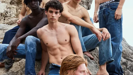 MMSCENE Boys of Summer July editorial photographed by Alejandro Ramirez with seven male models in a cinematic beach menswear story.