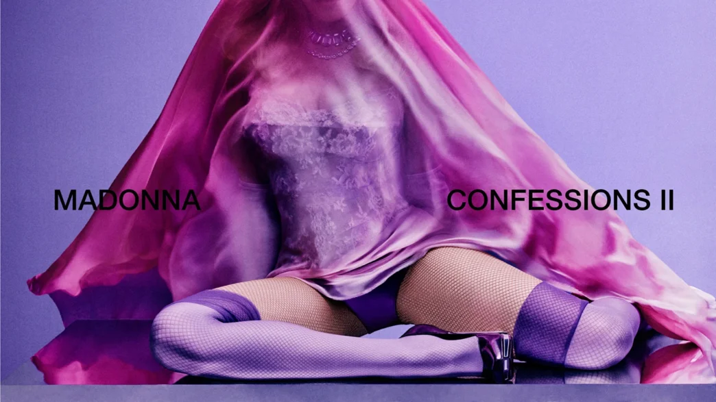 Purple album artwork for Madonna’s Confessions II, her 13th UK Number 1 album