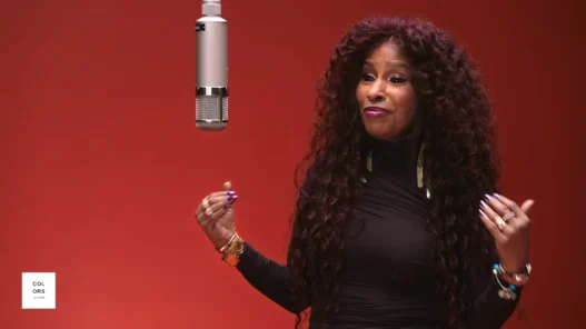 Chaka Khan performing “Through the Fire” during her intimate A COLORS SHOW appearance