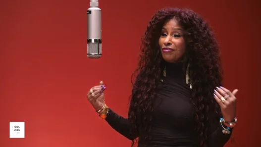 Chaka Khan performing “Through the Fire” during her intimate A COLORS SHOW appearance