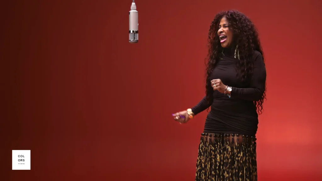Chaka Khan nearing the finale of her intimate Through the Fire performance