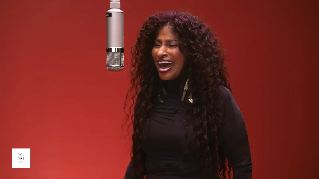 Chaka Khan performing Through the Fire during her intimate A COLORS SHOW appearance