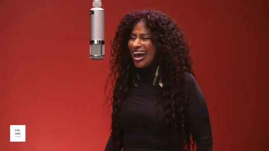 Chaka Khan performing Through the Fire during her intimate A COLORS SHOW appearance