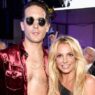 Britney Spears smiling beside G-Eazy backstage during the 2016 Make Me era