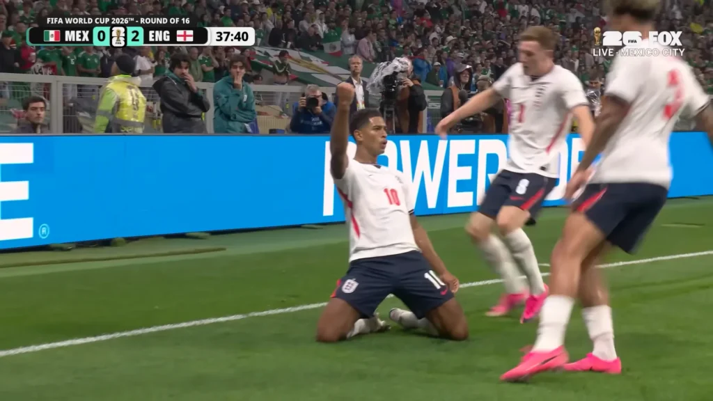 FIFA World Cup 2026 Round of 16 goals highlight screenshot.