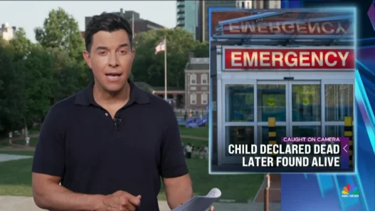 Tom Llamas appears during the July 3 NBC Nightly News broadcast covering America’s 250th, extreme heat and national headlines.