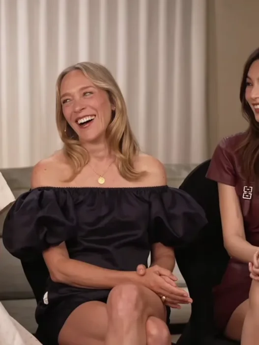 Gemma Chan, D’Arcy Carden and Chloë Sevigny appearing together for Collider’s interview about The Five-Star Weekend