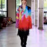 Model wears a sparkly beaded Germanier Fall/Winter 2026 couture look from Les Sulfureuses.