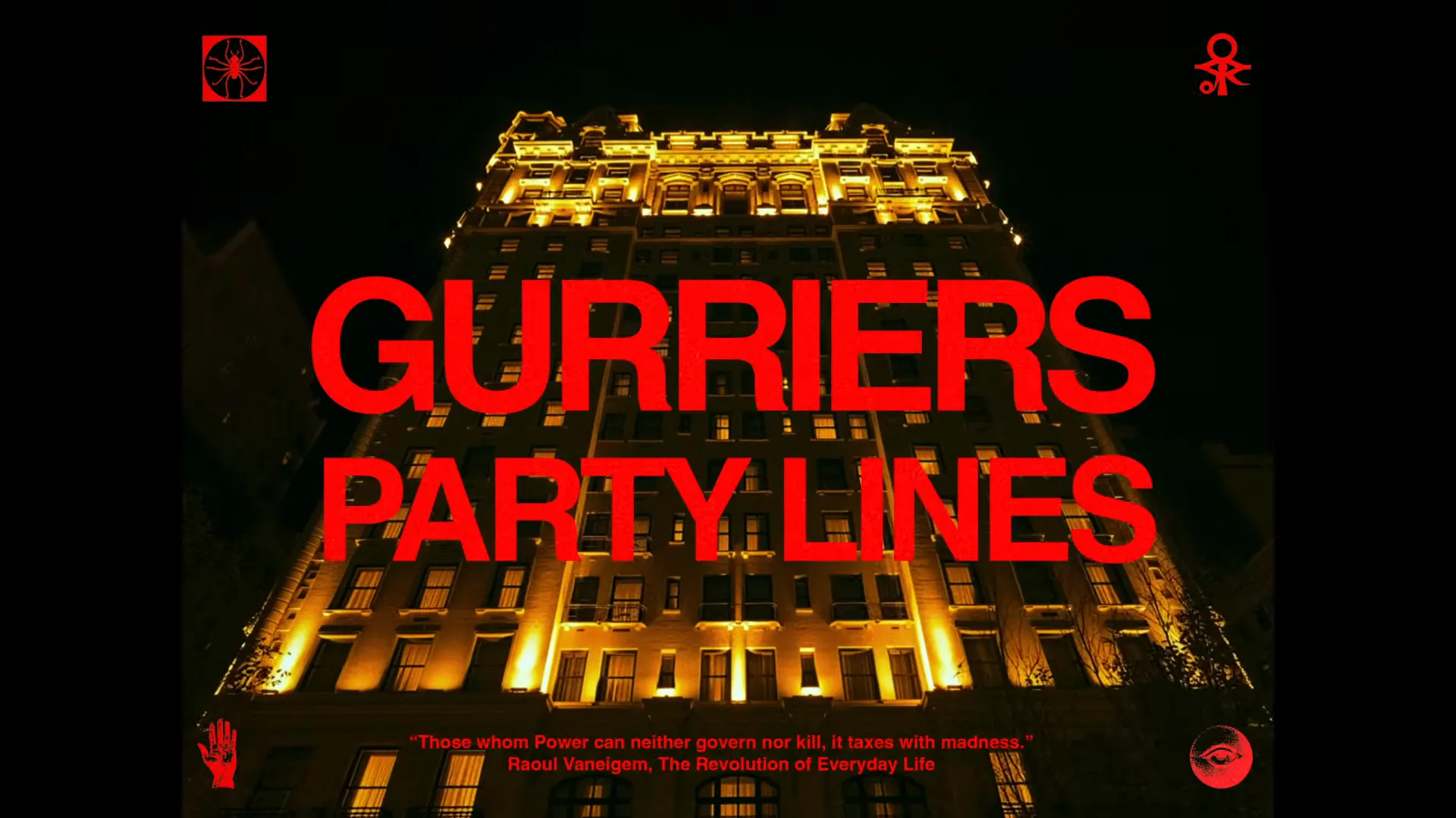 Gurriers Party Lines official video still featuring the Dublin band’s new single