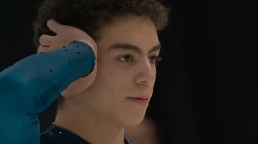 Jacob Sanchez performs during the Championship Men’s Free Skate at the 2026 Prevagen U.S. Figure Skating Championships