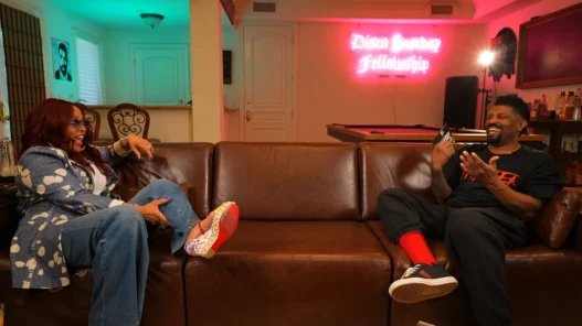Kym Whitley and Deon Cole laughing during Funny Knowing You