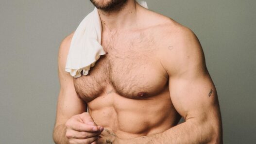 Model Konstantin Resch posing for photographer Tom Buck in the Spring 2025 JoyBoy editorial