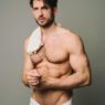 Model Konstantin Resch posing for photographer Tom Buck in the Spring 2025 JoyBoy editorial