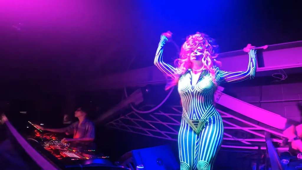 Jillian Hervey performs during LION BABE’s House of LION BABE live set at Elsewhere Brooklyn.