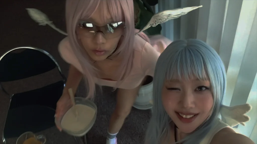 An opening visual from Lexie Liu and Yves’ POP GIRL music video