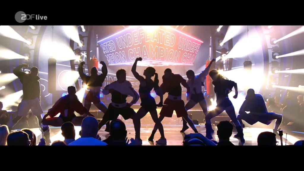 Melanie C performs Undefeated Champion on Die Giovanni Zarrella Show in April 2026