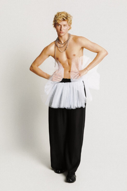 Peyton Andersen poses in a portrait from the Adagio editorial for FY Magazine