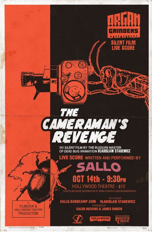 A scene from Władysław Starewicz’s pioneering stop-motion film The Cameraman’s Revenge