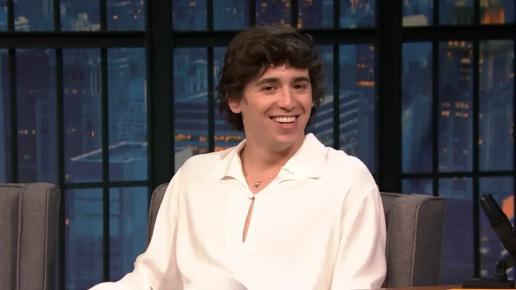 Marcello Hernández and Seth Meyers react to one of Kevin Hart’s youthful Instagram captions