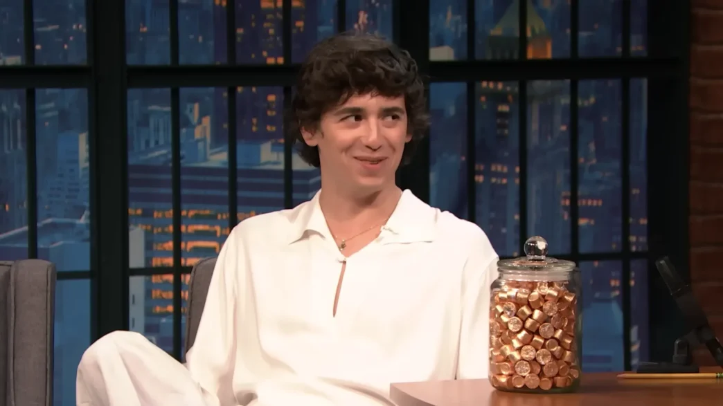 Marcello Hernández laughs while roasting Kevin Hart’s Instagram posts on Late Night with Seth Meyers