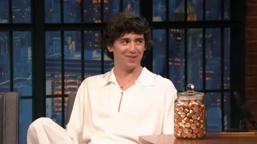Marcello Hernández laughs while roasting Kevin Hart’s Instagram posts on Late Night with Seth Meyers