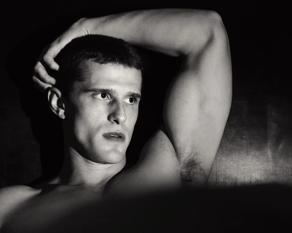 Matt van de Sande in a minimal portrait from Giuseppe Riserbato’s Spring 2025 editorial