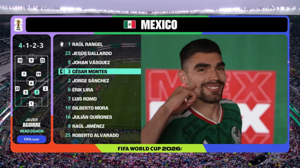 Mexico vs England opening highlight still from the FIFA World Cup 2026 Round of 16.