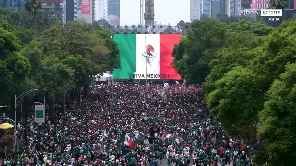 Mexico vs. Ecuador highlight still from El Tri’s unforgettable World Cup night.