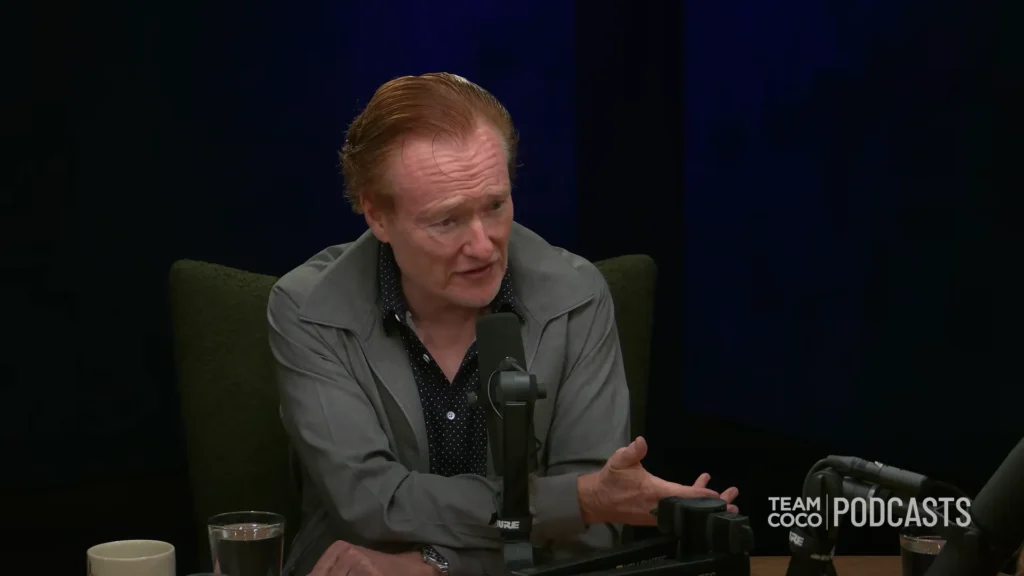 Molly Shannon laughing during her return to Conan O’Brien Needs A Friend
