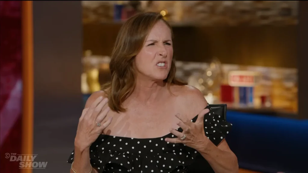 Molly Shannon speaks about resilience while appearing on The Daily Show