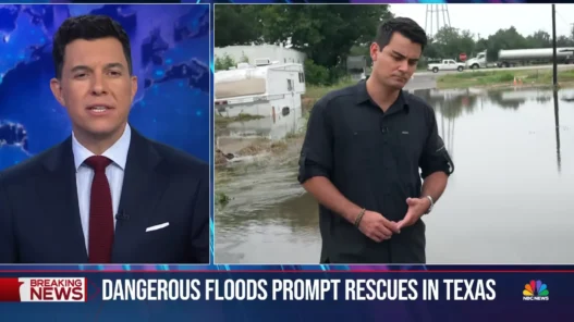 Tom Llamas anchoring the July 14, 2026 edition of NBC Nightly News