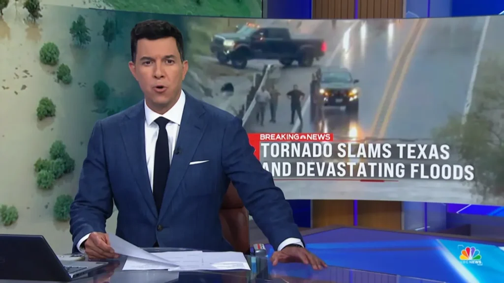 NBC Nightly News coverage of Canadian wildfire smoke spreading across the United States