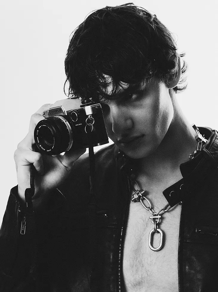 Model Juan Navarro photographed for Noir Youth by David Temprano