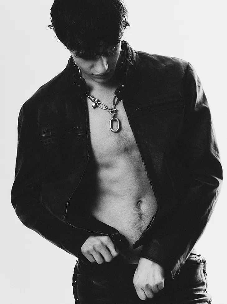 Juan Navarro featured in the Noir Youth story for MMSCENE