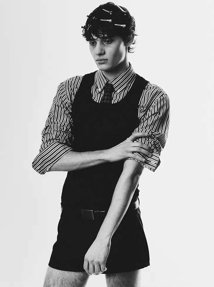 Juan Navarro appearing in David Temprano's Noir Youth editorial